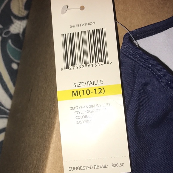 Girls Guess One Piece Swimsuit-Size 10/12-NWT - Picture 7 of 7